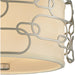 Montauk Matte Nickel 3 Light Flushmount - Flushmounts
