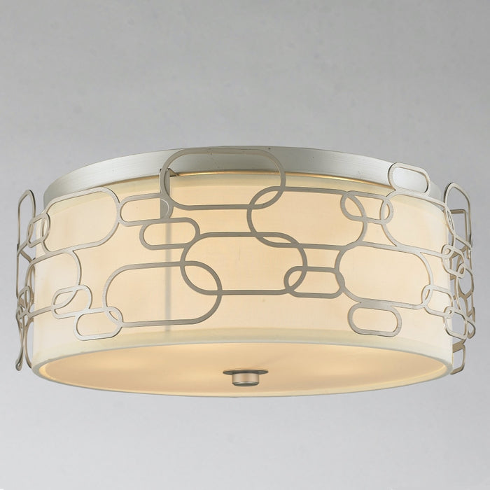 Montauk Matte Nickel 5 Light Flushmount - Flushmounts