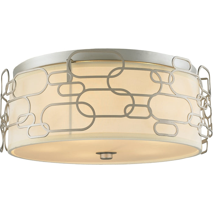 Montauk Matte Nickel 5 Light Flushmount - Flushmounts