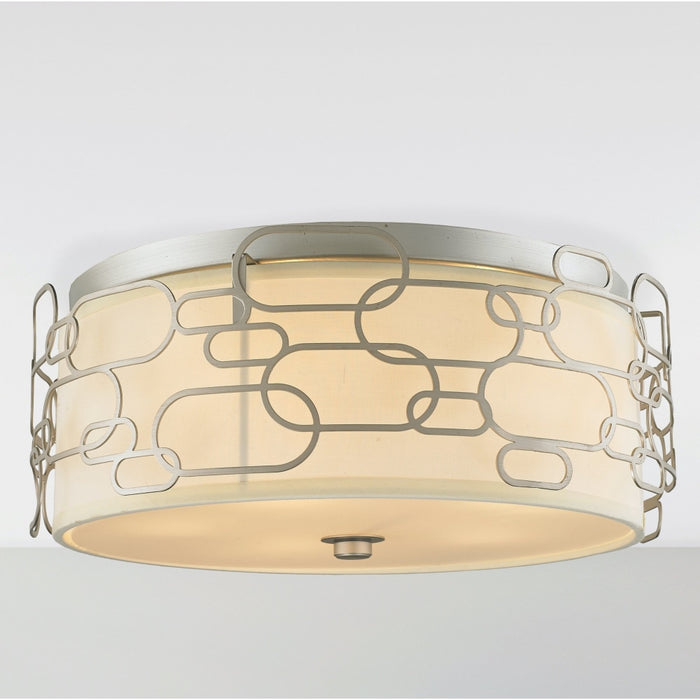 Montauk Matte Nickel 5 Light Flushmount - Flushmounts