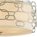 Montauk Matte Nickel 5 Light Flushmount - Flushmounts