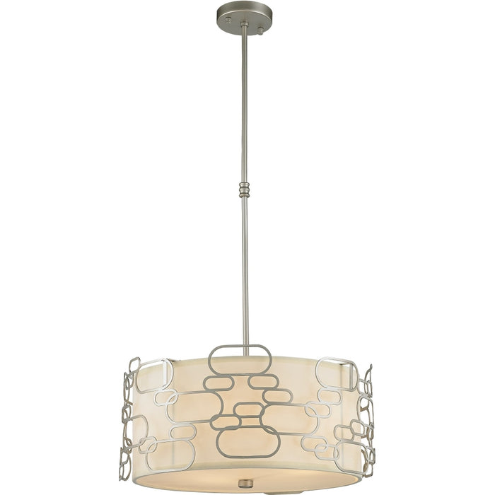 Montauk Matte Nickel 5 Light Pendant - Pendants