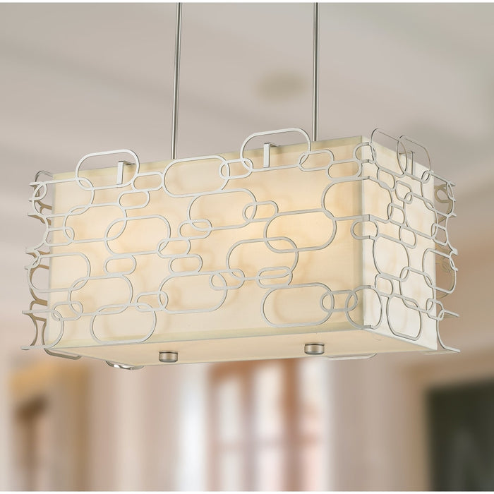 Montauk Matte Nickel 8 Light Pendant - Pendants