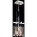 Nadia Polished Chrome Clear Crystal 1 Light Pendant - Pendants
