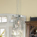 Nadia Polished Chrome Clear Crystal 1 Light Pendant - Pendants