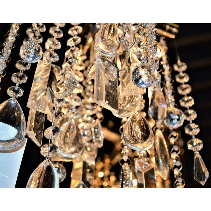 Nadia Polished Chrome Clear Crystal 1 Light Pendant - Pendants