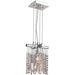 Nadia Polished Chrome Clear Crystal 1 Light Pendant - Pendants