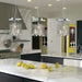 Nadia Polished Chrome Clear Crystal 1 Light Pendant - Pendants