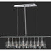 Nadia Polished Chrome Clear Crystal 10 Light Pendant - Pendants