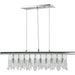 Nadia Polished Chrome Clear Crystal 10 Light Pendant - Pendants