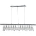 Nadia Polished Chrome Clear Crystal 13 Light Pendant - Pendants