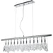 Nadia Polished Chrome Clear Crystal 13 Light Pendant - Pendants
