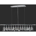 Nadia Polished Chrome Clear Crystal 13 Light Pendant - Pendants