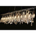 Nadia Polished Chrome Clear Crystal 13 Light Pendant - Pendants