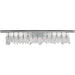 Nadia Polished Chrome Clear Crystal 13 Light Wall Sconce - Wall Sconces