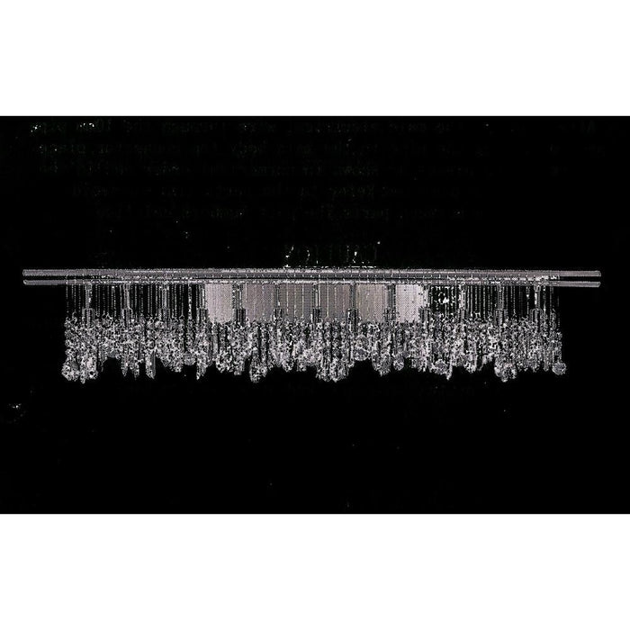 Nadia Polished Chrome Clear Crystal 13 Light Wall Sconce - Wall Sconces