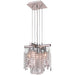 Nadia Polished Chrome Clear Crystal 5 Light Pendant - Pendants