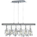 Nadia Polished Chrome Clear Crystal 6 Light Pendant - Pendants