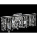 Nadia Polished Chrome Clear Crystal 6 Light Wall Sconce - Wall Sconces