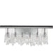 Nadia Polished Chrome Clear Crystal 6 Light Wall Sconce - Wall Sconces