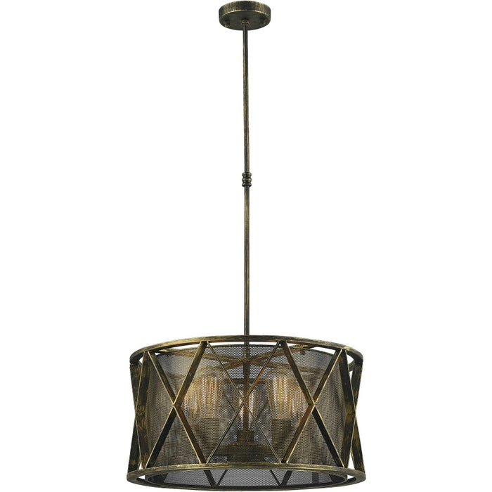Nautilus Antique Bronze 5 Light Pendant - Pendants