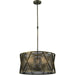 Nautilus Antique Bronze 5 Light Pendant - Pendants