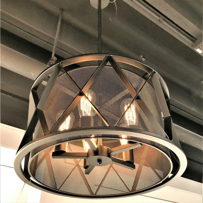 Nautilus Antique Bronze 5 Light Pendant - Pendants