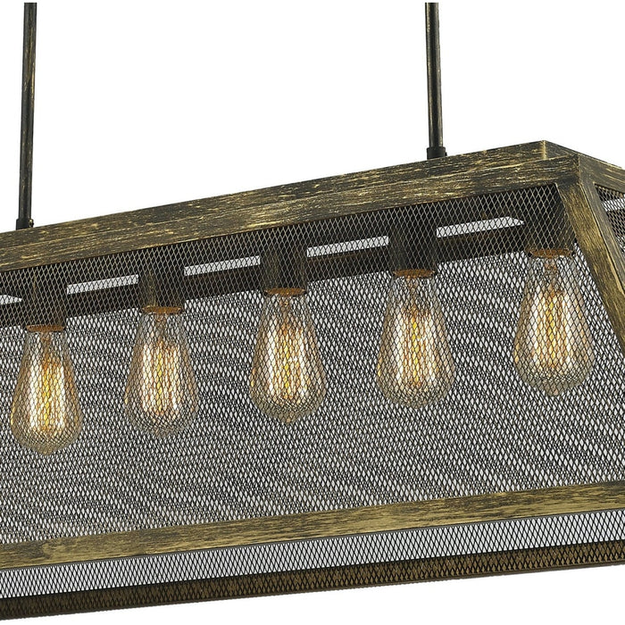 Nautilus Antique Bronze 6 Light Pendant - Pendants