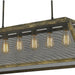 Nautilus Antique Bronze 6 Light Pendant - Pendants