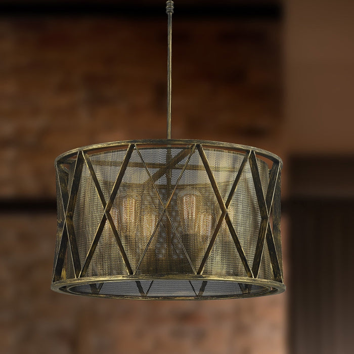 Nautilus Antique Bronze 6 Light Pendant - Pendants