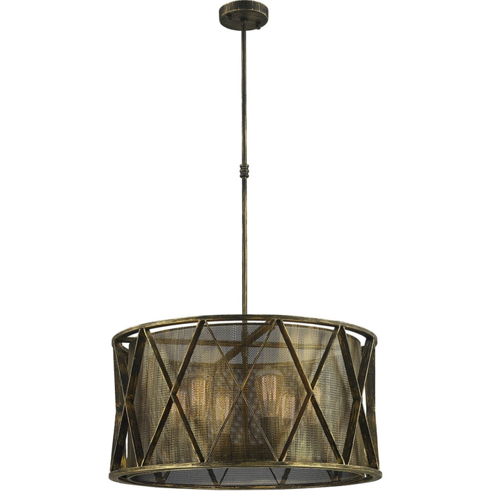 Nautilus Antique Bronze 6 Light Pendant - Pendants
