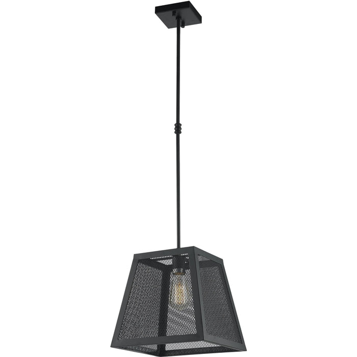 Nautilus Matte Black 1 Light Pendant - Pendants