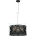 Nautilus Matte Black 5 Light Pendant - Pendants