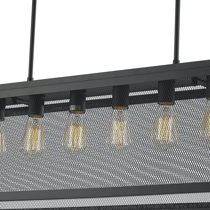 Nautilus Matte Black 6 Light Pendant - Pendants