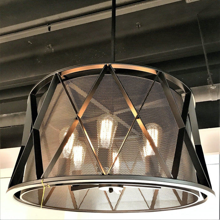 Nautilus Matte Black 6 Light Pendant - Pendants