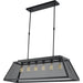 Nautilus Matte Black 6 Light Pendant - Pendants
