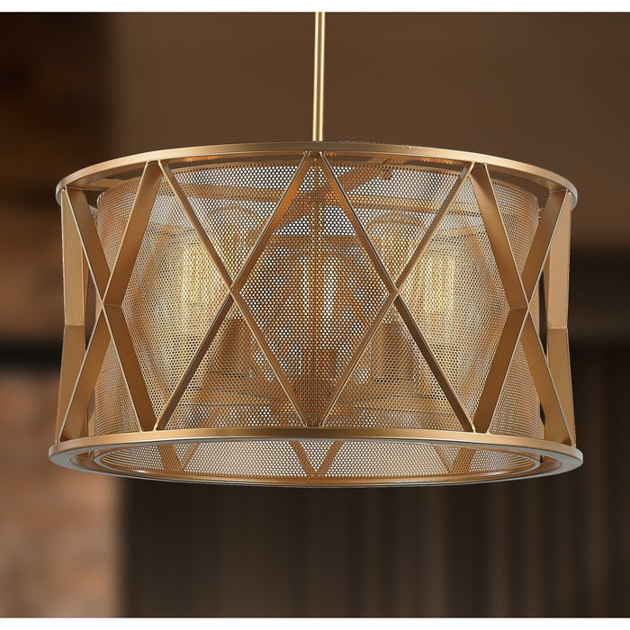Nautilus Matte Gold 5 Light Pendant - Pendants