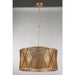 Nautilus Matte Gold 6 Light Pendant - Pendants