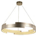 Nexus Matte Nickel 1 Light LED Chandelier - Chandeliers