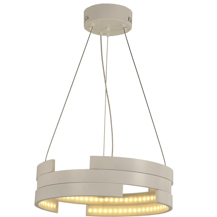 Nexus White 1 Light LED Chandelier - Chandeliers