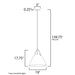 Nordic Black / Brushed Platinum Single Pendant - Pendants