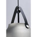 Nordic Black / Brushed Platinum Single Pendant - Pendants