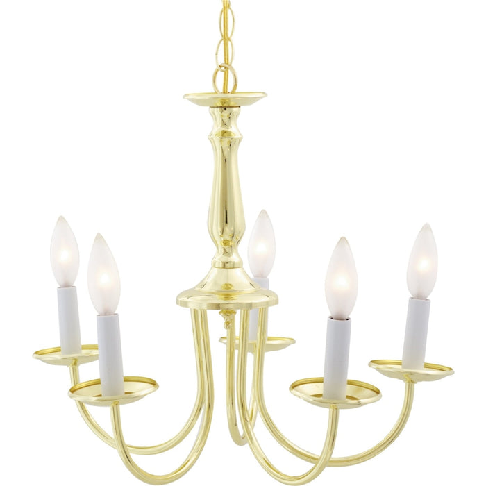 Nuvo Polished Brass Chandelier - Chandeliers