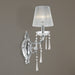 Orleans Polished Chrome Clear Crystal 1 Light Wall Sconce - Wall Sconces
