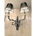 Orleans Polished Chrome Clear Crystal 2 Light Wall Sconce - Wall Sconces