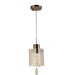 Papillon Matte Nickel Clear Glass 1 Light LED Pendant - Pendants