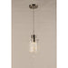 Papillon Matte Nickel Clear Glass 1 Light LED Pendant - Pendants
