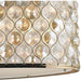 Paris Champagne Gold Clear Golden Teak Crystal 1 Light Pendant - Pendants
