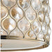 Paris Champagne Gold Clear Golden Teak Crystal 1 Light Pendant - Pendants