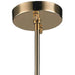 Paris Champagne Gold Clear Golden Teak Crystal 1 Light Pendant - Pendants